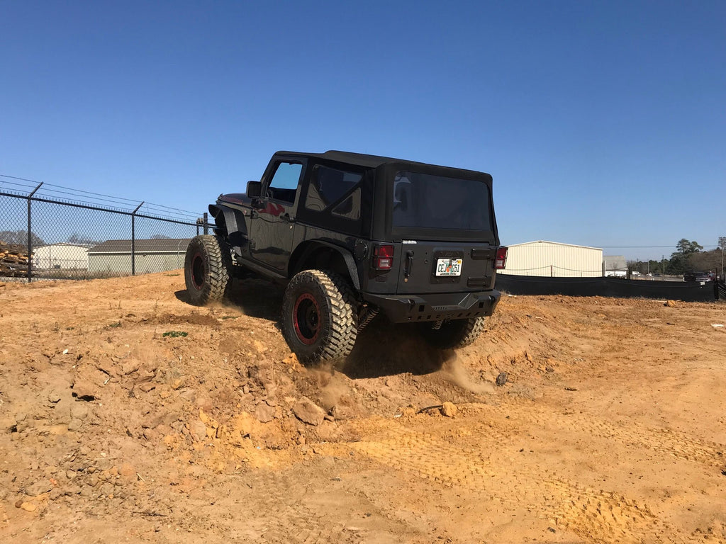 Motobilt Rear Bumpers Jeep JK Rear Bumper 07-18 Wrangler JK Crusher Series Bare Steel Motobilt - MB1072 - Motobilt