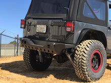 Load image into Gallery viewer, Motobilt Rear Bumpers Jeep JK Rear Bumper 07-18 Wrangler JK Crusher Series Bare Steel Motobilt - MB1072 - Motobilt