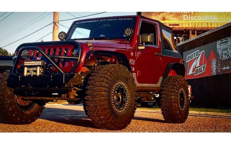 Motobilt Rocker Guards Jeep JK Rocker Armor 07-18 Wrangler JK 2 Door Motobilt - MB1033 - Motobilt