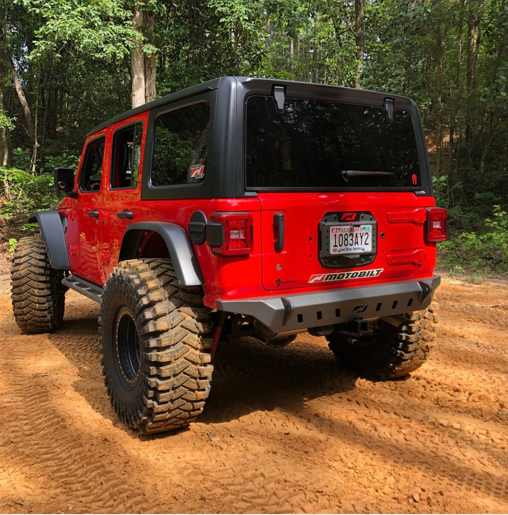 Motobilt Rear Bumpers Jeep JL Rear Bumper Crusher No Spare 2018-Pres Wrangler JL Motobilt - MB1079 - Motobilt
