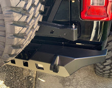 Load image into Gallery viewer, Motobilt Rear Bumpers Jeep JL Rear Bumper Crusher With Light Mounts With Spare Tire Cut Out 2018-Present Wrangler JL Motobilt - MB1092 - Motobilt