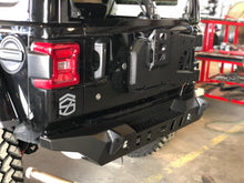 Load image into Gallery viewer, Motobilt Rear Bumpers Jeep JL Rear Bumper Crusher With Light Mounts With Spare Tire Cut Out 2018-Present Wrangler JL Motobilt - MB1092 - Motobilt