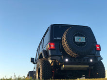 Load image into Gallery viewer, Motobilt Rear Bumpers Jeep JL Rear Bumper Crusher With Light Mounts With Spare Tire Cut Out 2018-Present Wrangler JL Motobilt - MB1092 - Motobilt
