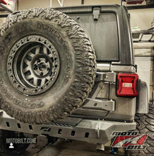 Load image into Gallery viewer, Motobilt Rear Bumpers Jeep JL Rear Bumper Crusher With Spare Tire Cut Out 2018-Pres Wrangler JL Motobilt - MB1080 - Motobilt
