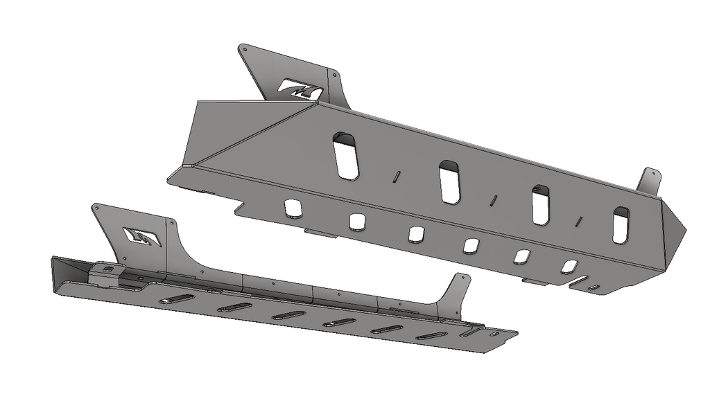 Motobilt Rocker Guards Jeep JL Rocker Guards w/ Step for 18-Pres Wrangler JL 2 Door Motobilt - MB1155 - Motobilt