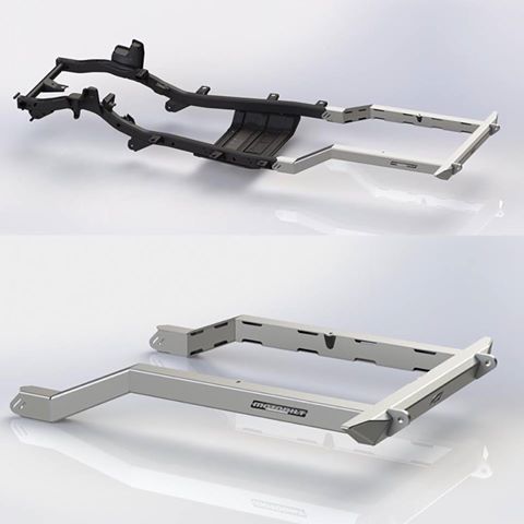Motobilt Frame Stiffener Jeep LJ Frame Back Half Kit 04-06 Wrangler TJ Unlimited Motobilt - MB3020 - Motobilt