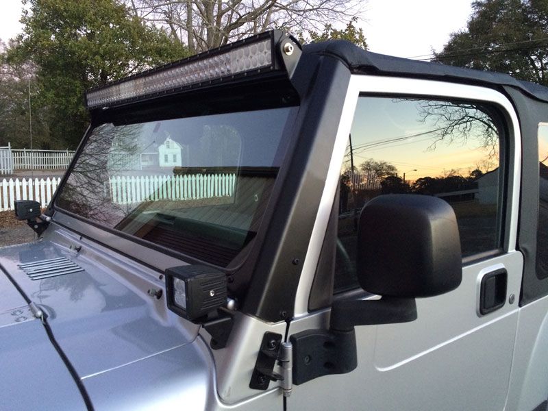 Motobilt LED Light Pods Jeep TJ A Pillar Light Mounts 97-06 Wrangler TJ/TJ Unlimited Motobilt - MB2033 - Motobilt