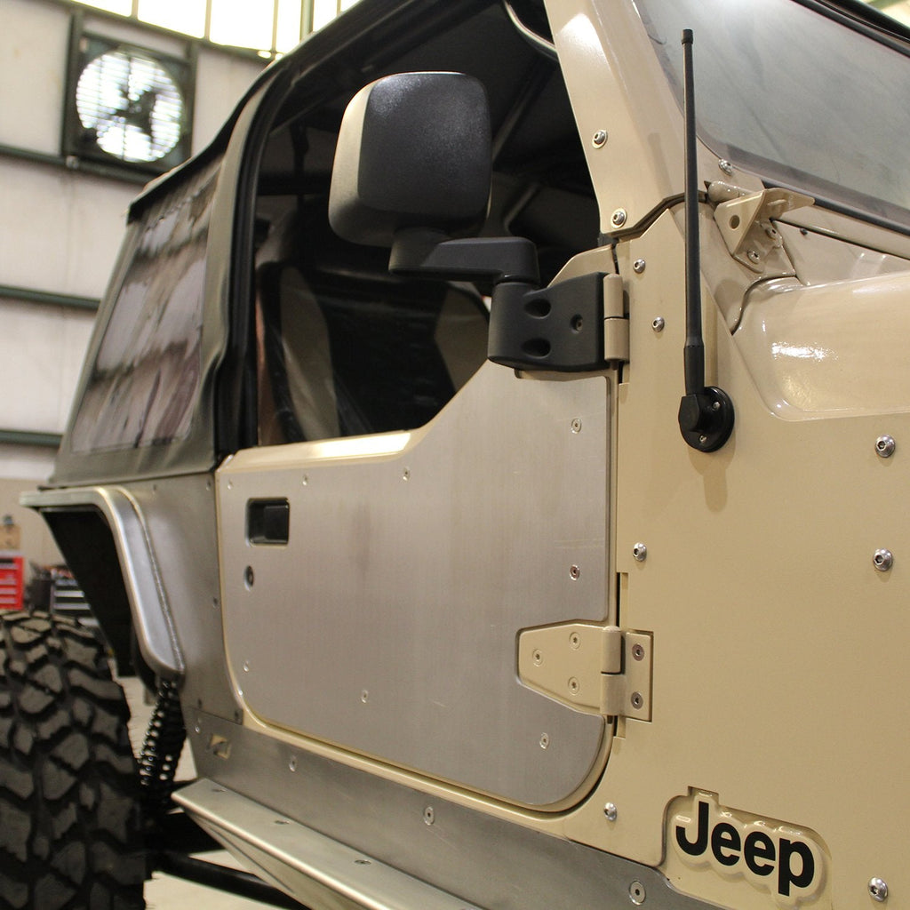 Jeep TJ Aluminum Half Door Armor for 97-06 Wrangler TJ LJ Motobilt - M – JeepHut Offroad