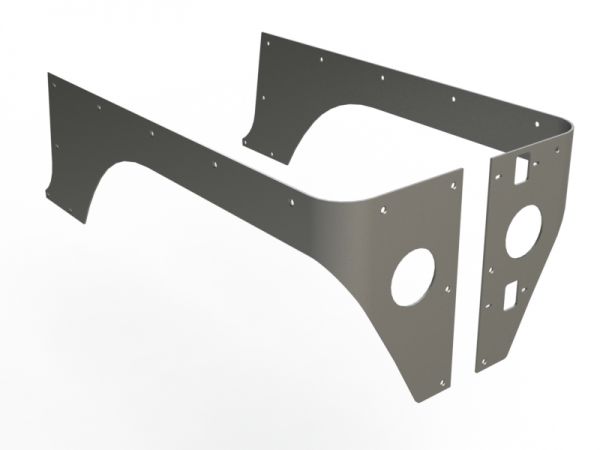 Motobilt Corner Armor Jeep TJ Competition Cut Corners Bare Steel Pair Motobilt - MB1051 - Motobilt