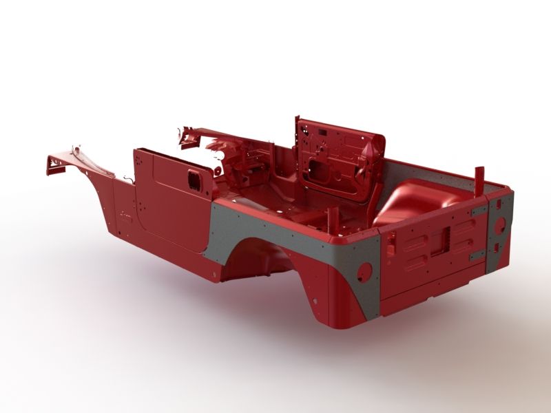 Motobilt Corner Armor Jeep TJ Competition Cut Corners Bare Steel Pair Motobilt - MB1051 - Motobilt
