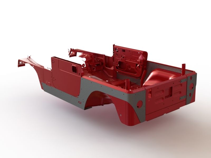 Motobilt Corner Armor Jeep TJ Competition Cut Corners Bare Steel Pair Motobilt - MB1051 - Motobilt