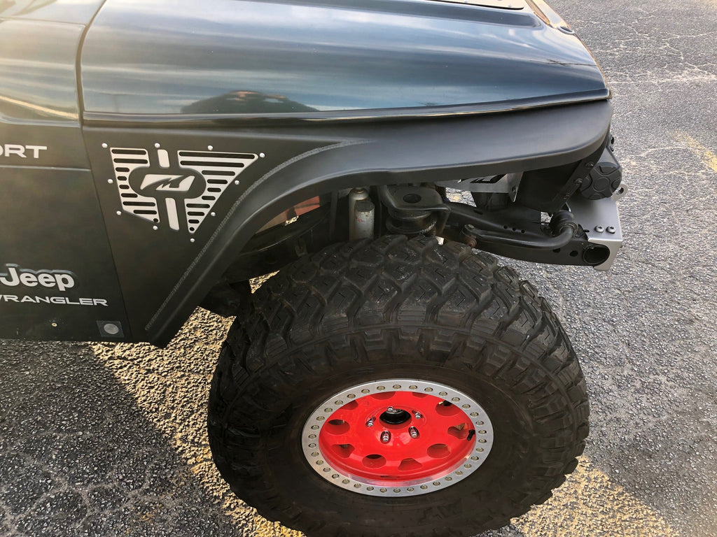 Motobilt Fenders Jeep TJ Fenders 4 Inch Flare No Inner Fender High Line 97-06 Wrangler TJ/LJ Pair Motobilt - MB1083-4 - Motobilt