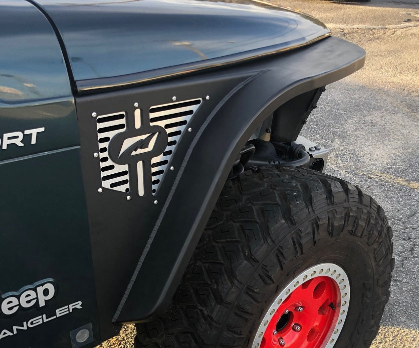 Motobilt Fenders Jeep TJ Fenders 4 Inch Flare No Inner Fender High Line 97-06 Wrangler TJ/LJ Pair Motobilt - MB1083-4 - Motobilt
