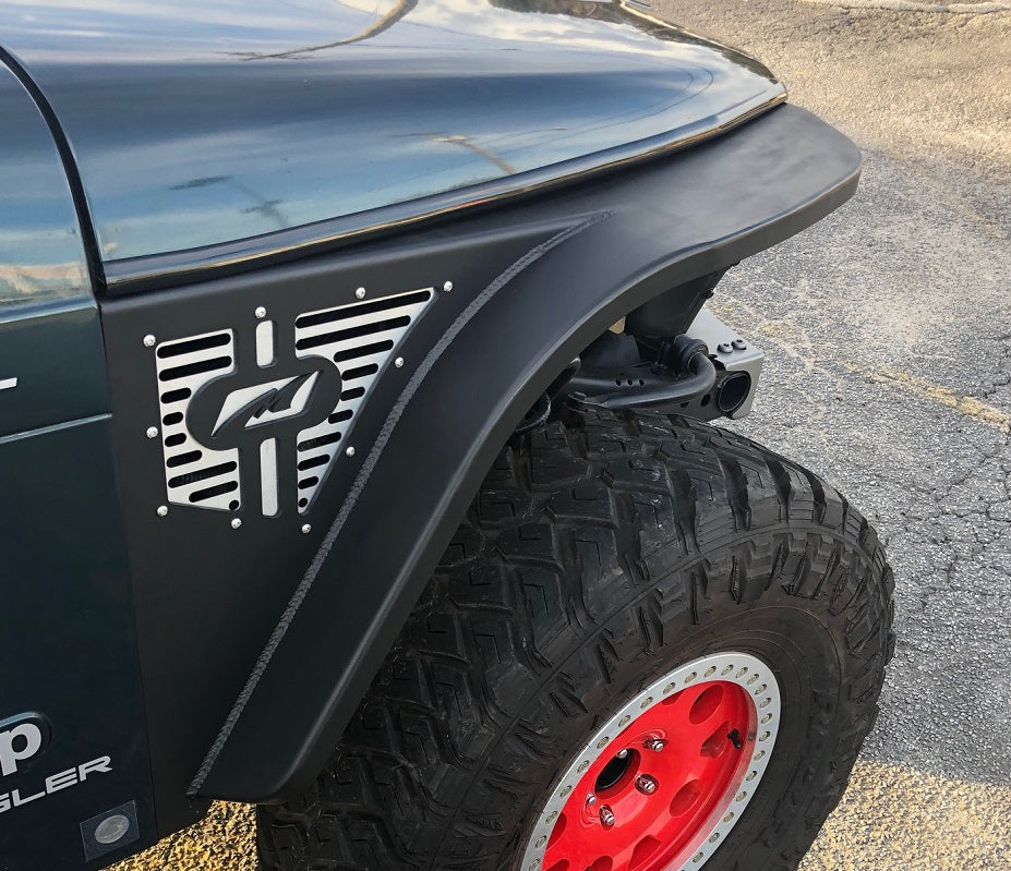 Motobilt Fenders Jeep TJ Fenders 4 Inch Flare No Inner Fender High Line 97-06 Wrangler TJ/LJ Pair Motobilt - MB1083-4 - Motobilt
