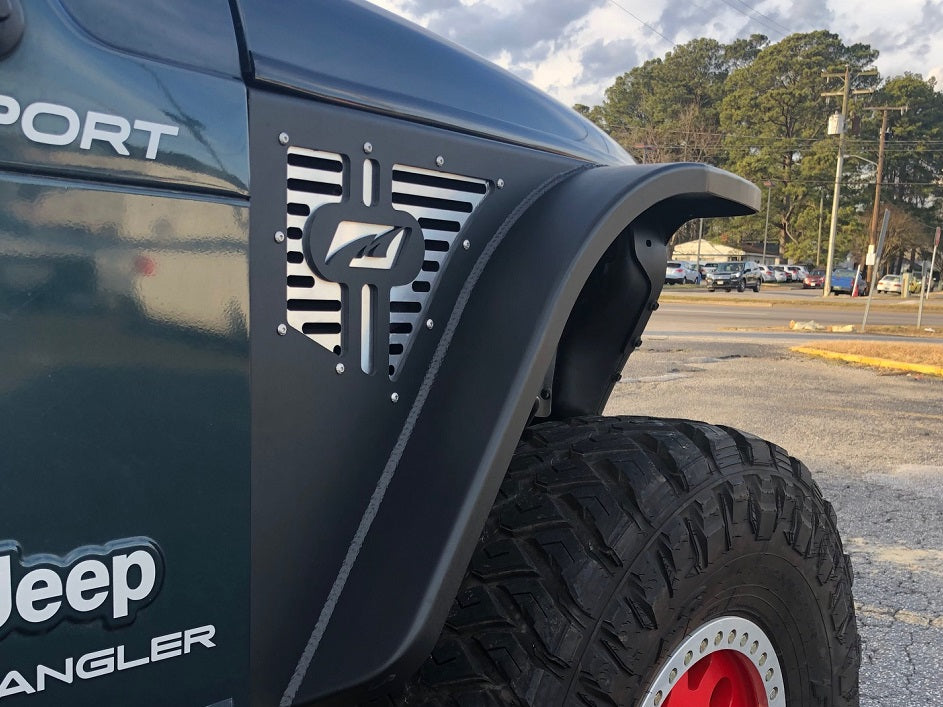 Motobilt Fenders Jeep TJ Fenders 4 Inch Flare No Inner Fender High Line 97-06 Wrangler TJ/LJ Pair Motobilt - MB1083-4 - Motobilt