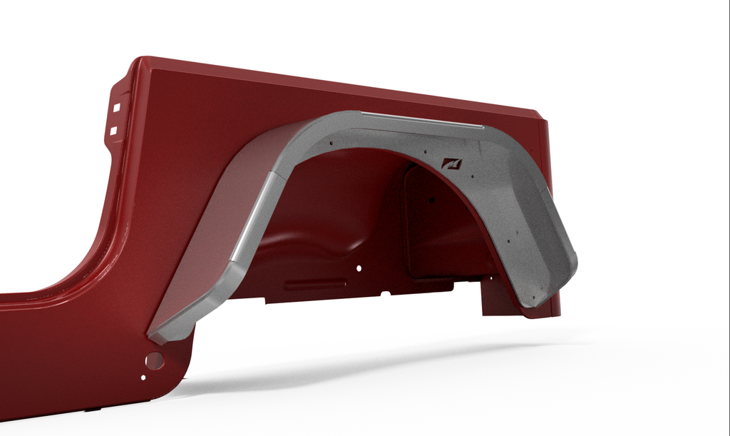 Motobilt Fenders Jeep TJ Fenders Rear Double Arch 6 Inch Flare Pair Motobilt - MB1088-6 - Motobilt