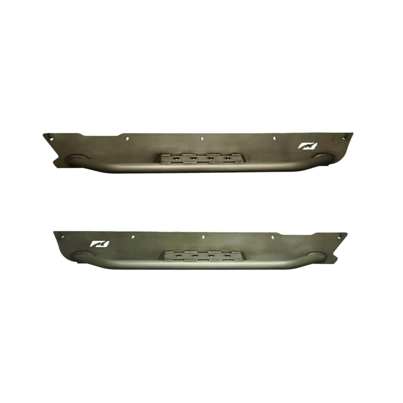 Motobilt Rocker Guards Jeep TJ Full Length Rocker Guards W/Step 97-06 Wrangler TJ Bare Steel Motobilt - MB1056-S - Motobilt