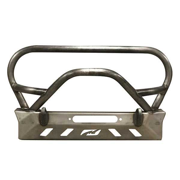 Motobilt Front Bumpers Jeep YJ TJ LJ Front Bumper W/Grill Hoop and Bull Bar Bare Steel Motobilt - MB1069-L-B - Motobilt