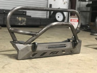 Motobilt Front Bumpers Jeep YJ TJ LJ Front Bumper W/Grill Hoop and Bull Bar Bare Steel Motobilt - MB1069-L-B - Motobilt