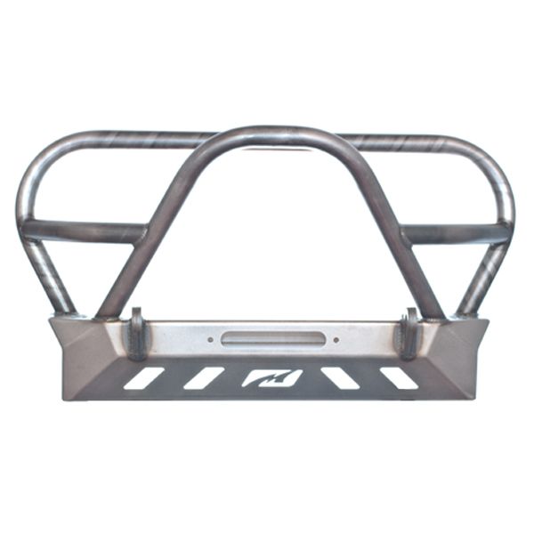 Motobilt Front Bumpers Jeep YJ TJ LJ Front Bumper W/Grill Hoop and Stinger Bare Steel Motobilt - MB1069-L - Motobilt