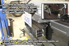 Load image into Gallery viewer, Motobilt License Plate Bracket License Plate Relocator/Light Mount for JK-JL (w/ Backup Camera Mount) For Jeep JK|Jeep JL Motobilt - MB1129-MB1130 - Motobilt