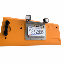 Load image into Gallery viewer, Motobilt License Plate Bracket Light Mount for JK Tag Mount Raw Steel Motobilt - MB2130 - Motobilt