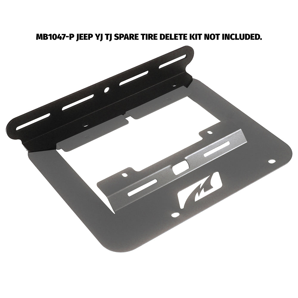 Motobilt License Plate Bracket Light Mount for YJ-TJ Tag Mount MB1047 Motobilt - MB2131 - Motobilt