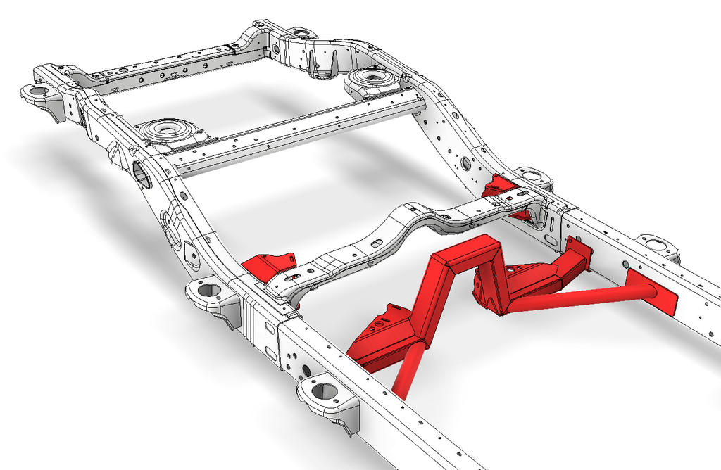 Motobilt Suspension Kit Rear 4 Link Suspension Bracket Kit for 2018-Present Jeep JLU Motobilt - MB7008 - Motobilt