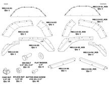 Load image into Gallery viewer, Motobilt Inner Fender Kit Rear Aluminum Inner Fenders for Jeep JT Gladiator Motobilt - MB1114 - Motobilt