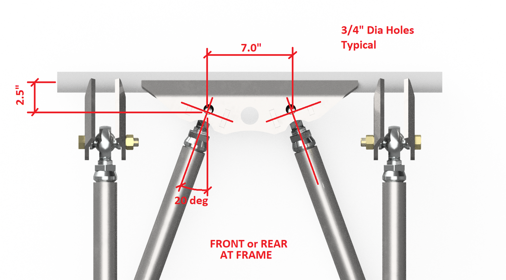 Motobilt Suspension Kit Rockwell Axle Lower Link Plate Kit Motobilt - MB2124 - Motobilt