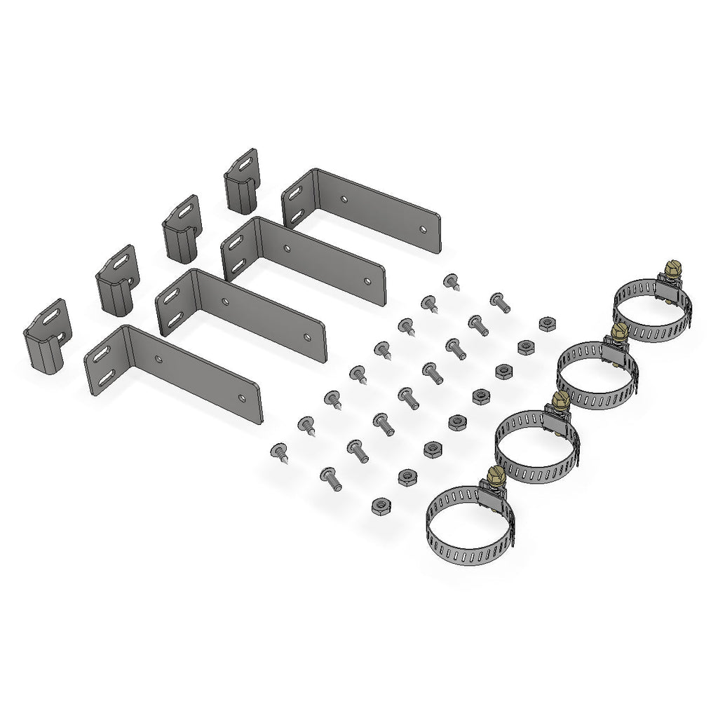 Motobilt Builder Components Soft Top Door Surround Bracket Kit for Motobilt Jeep JKU Cage Kit Motobilt - MB3075 - Motobilt