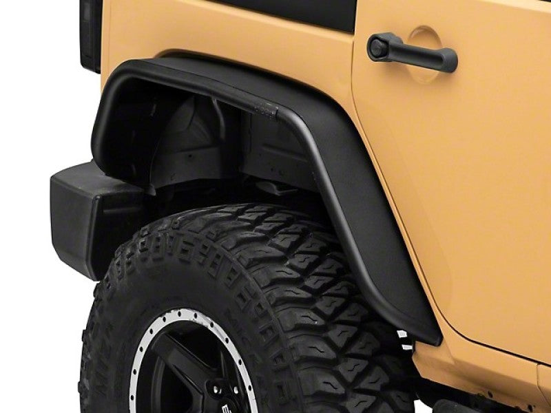 Officially Licensed Jeep Fender Flares Officially Licensed Jeep 07-18 Jeep Wrangler JK Tubular Fender Flares w/ Jeep Logo- Rear