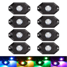 Load image into Gallery viewer, Offroad 515 Rock Light Eight Rock Light Multi Color LED with Bluetooth Wireless Control- 8 Rock Lights