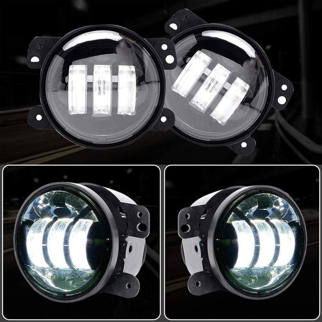 Offroad 515 Jeep Wrangler Black Out LED Headlight, Fog Light and Turn Signal Combo/Package JK 2007-2018