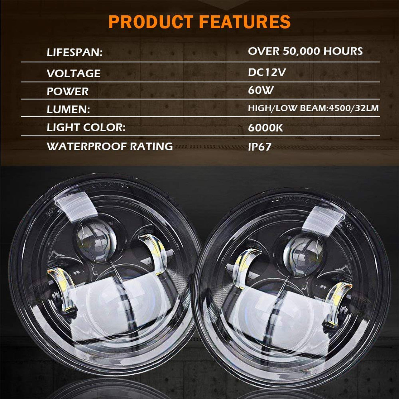 Ridroid 7" LED Headlight & Fog Light Combo – Jeep Wrangler JK JKU 2007-2018