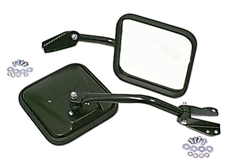 OMIX Exterior Trim Omix Side Mirror Kit Black- 55-86 Jeep CJ Models