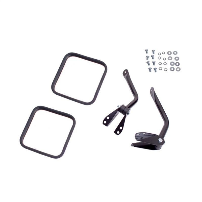 OMIX Exterior Trim Omix Side Mirror Kit Black- 55-86 Jeep CJ Models