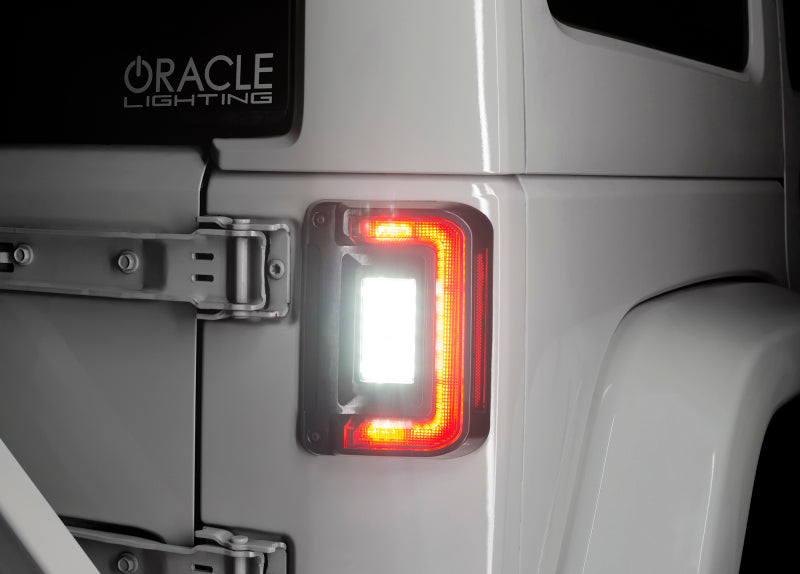 ORACLE Lighting Tail Lights Oracle 07-17 Jeep Wrangler JK Flush Mount LED Tail Lights - Tinted