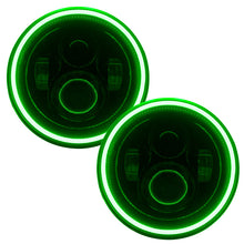 Load image into Gallery viewer, ORACLE Lighting Headlights Oracle 7in High Powered LED Headlights - Black Bezel - Green