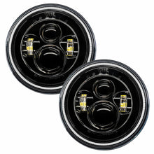 Load image into Gallery viewer, ORACLE Lighting Headlights Oracle 7in High Powered LED Headlights - Black Bezel - Green