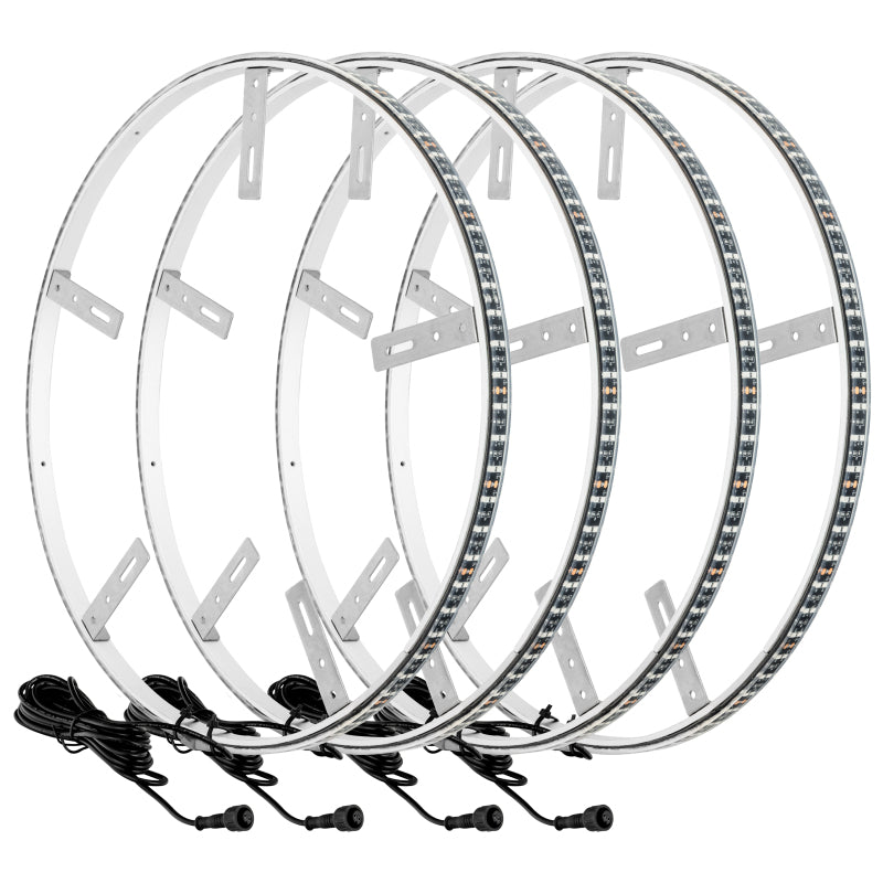 ORACLE Lighting Light Strip LED Oracle LED Illuminated Wheel Rings - Double LED - Red