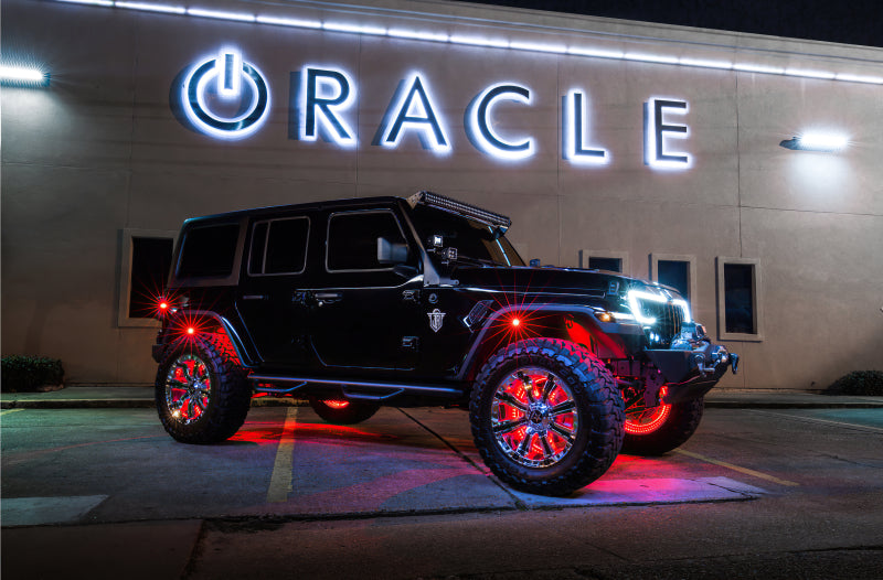 ORACLE Lighting Light Strip LED Oracle LED Illuminated Wheel Rings - Double LED - Red