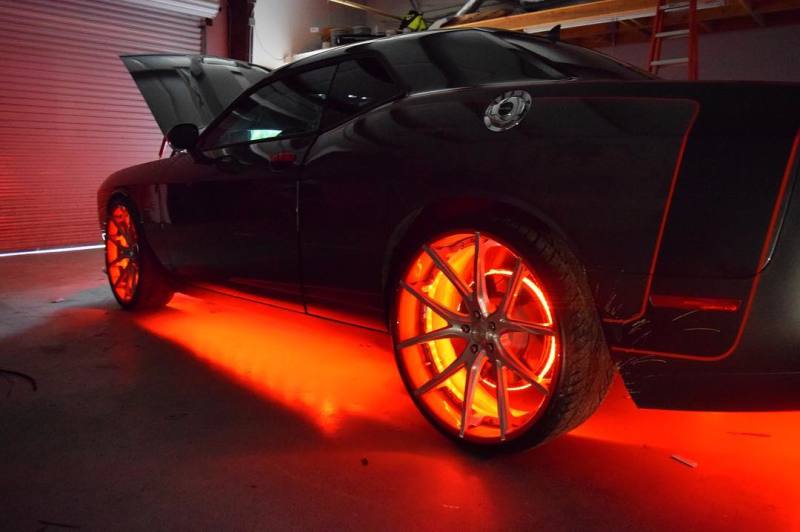 ORACLE Lighting Light Strip LED Oracle LED Illuminated Wheel Rings - Double LED - Red