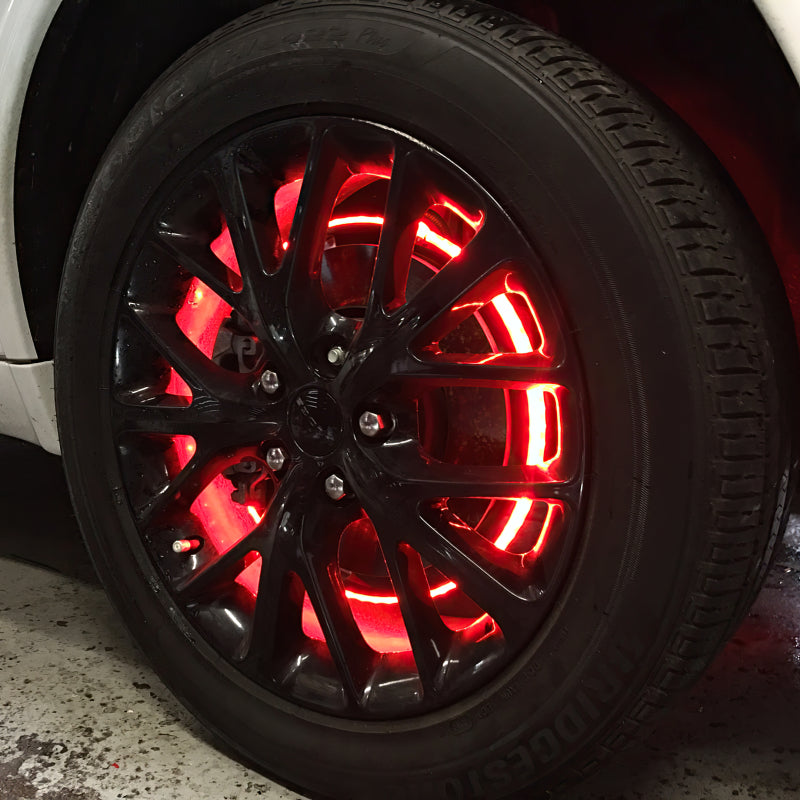 ORACLE Lighting Light Strip LED Oracle LED Illuminated Wheel Rings - Double LED - Red