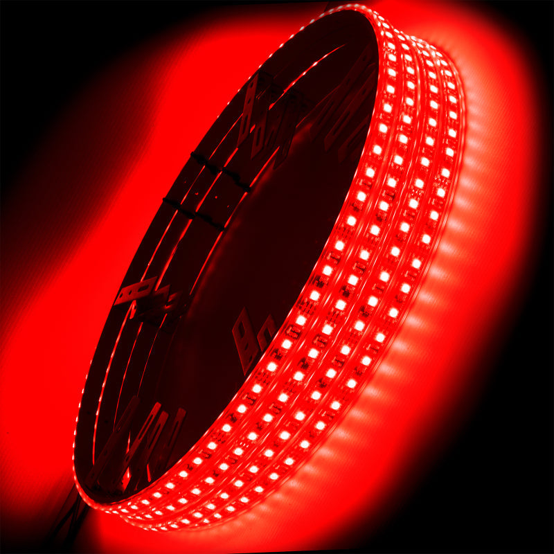 ORACLE Lighting Light Strip LED Oracle LED Illuminated Wheel Rings - Double LED - Red