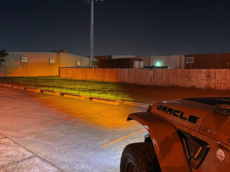 ORACLE Lighting Skid Plates ORACLE Lighting 18-22 Jeep Wrangler JL/ 20-22 Gladiator JT Skid Plate w/ Integr LED Emitters - Amber