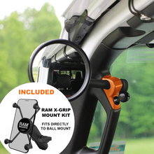 Load image into Gallery viewer, A-PILLAR SIDE MIRRORS FOR 2018 - 2023 JEEP WRANGLER JL &amp; GLADIATOR - CMM OFFROAD