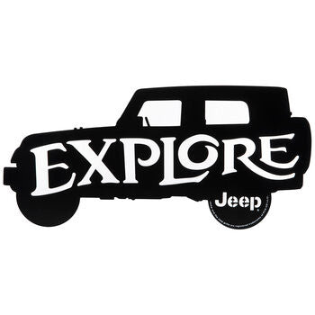 ORB Wall Art Explore Jeep Sign