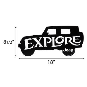 ORB Wall Art Explore Jeep Sign