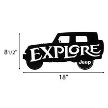 Load image into Gallery viewer, ORB Wall Art Explore Jeep Sign